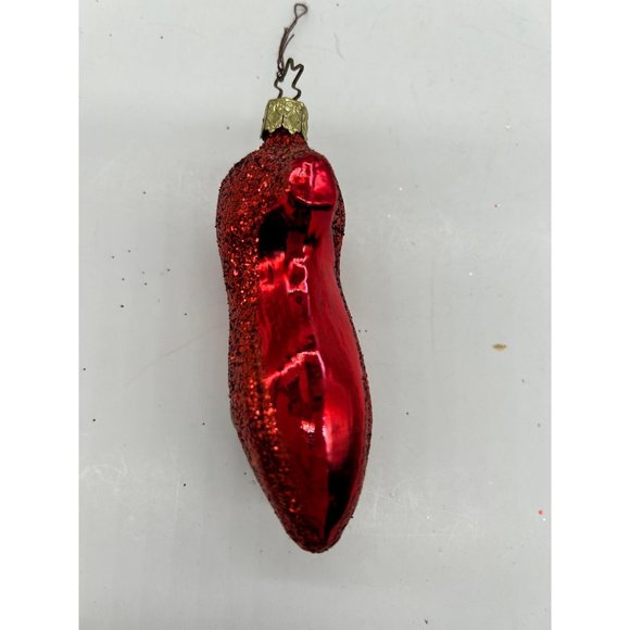 Wizard of Oz Ruby Slipper Dorothy Inge Glass Blown Christmas Ornament 4" (3) - Picture 4 of 5